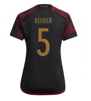 Niemcy Thilo Kehrer #5 Koszulka Wyjazdowych Kobiety MŚ 2022 Krótki Rękaw